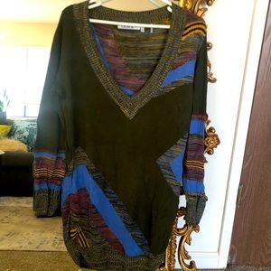 L.A.M.B long knit sweater/dress size M